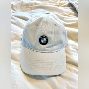 NWOT Grey BMW Cap with Metal Slider Closer 100% Cotton
